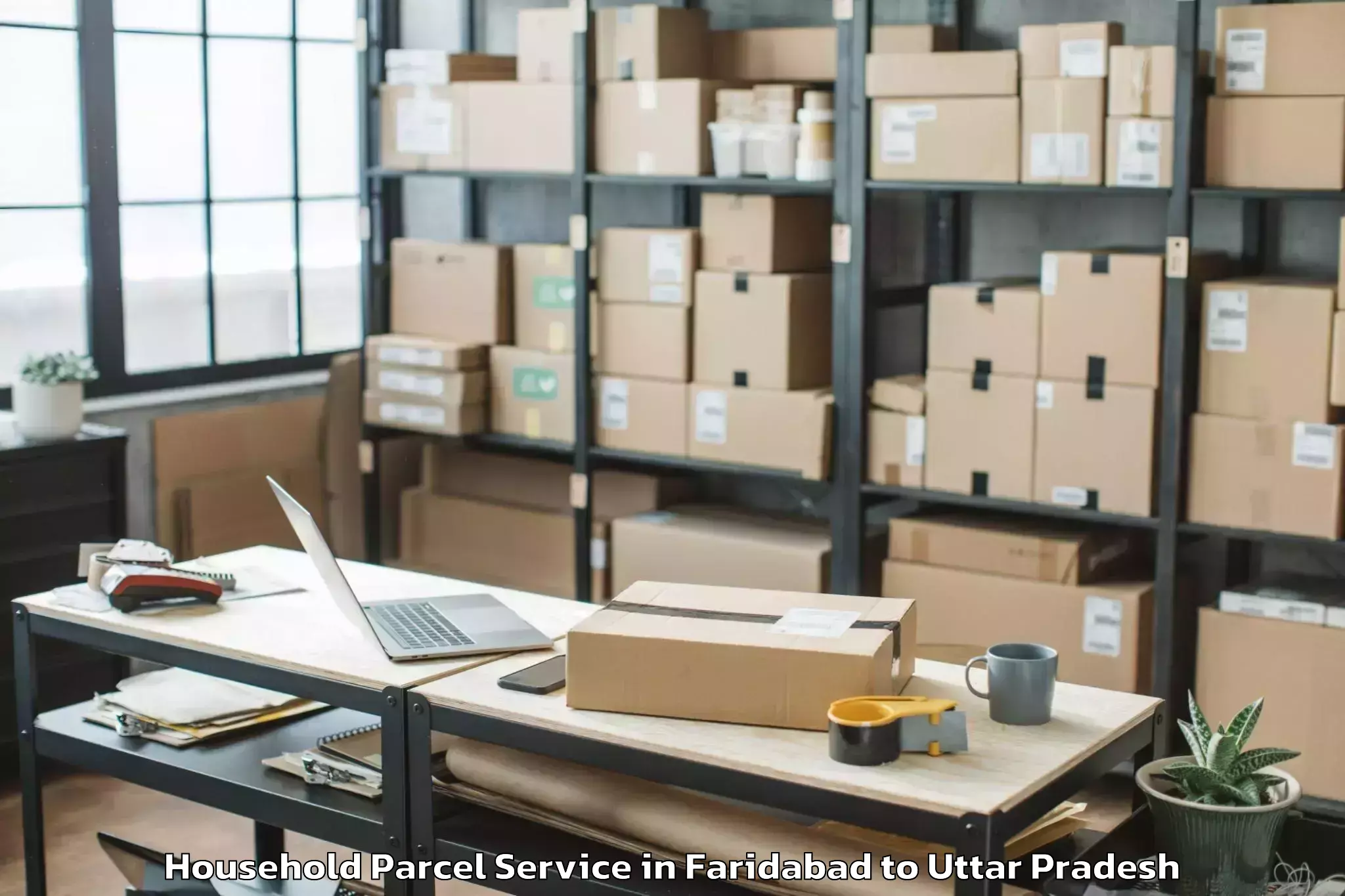 Easy Faridabad to Uttar Pradesh University Of Me Household Parcel Booking